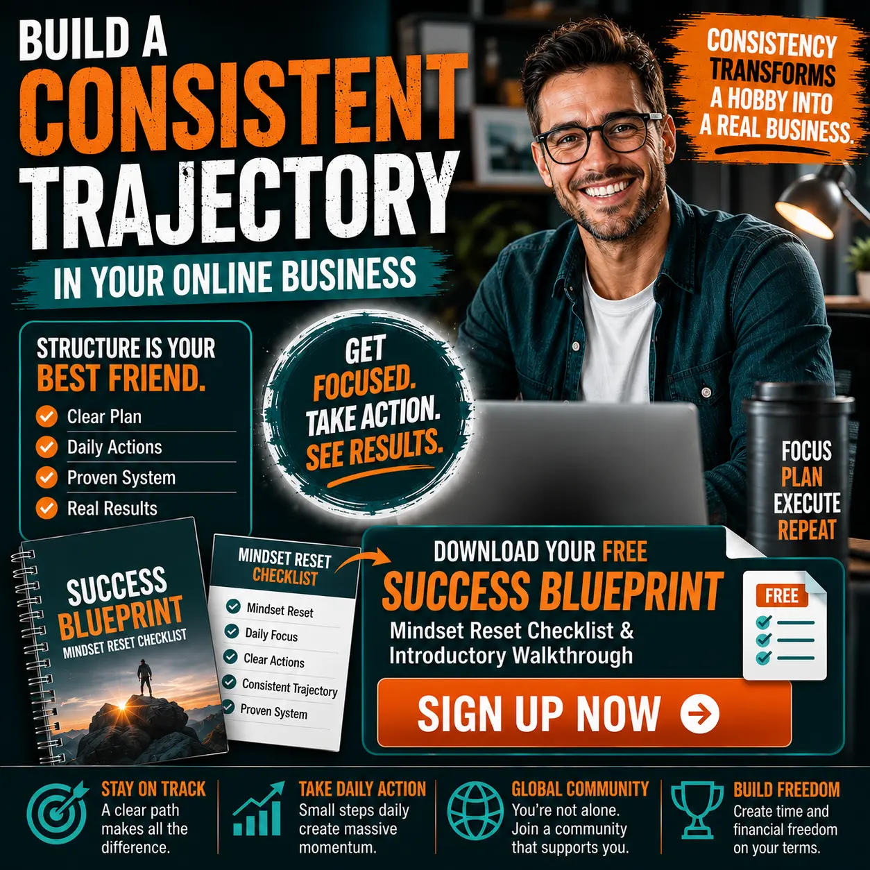 Build a consistent trajectory in your online business ad