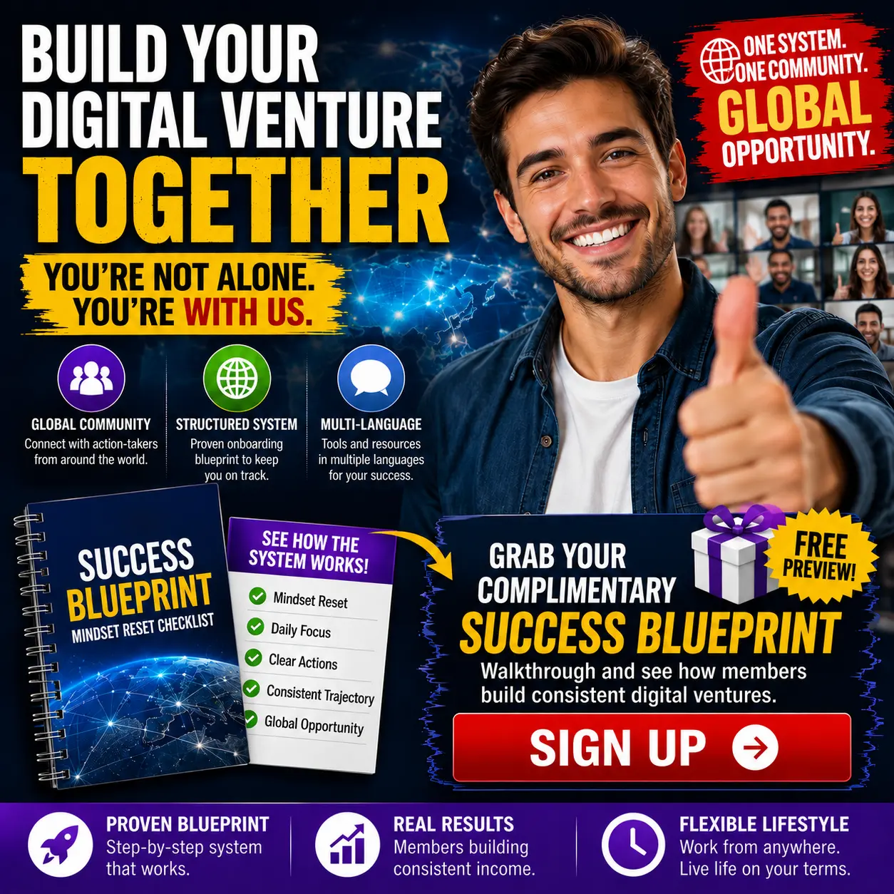 Build your digital venture together — you're not alone ad